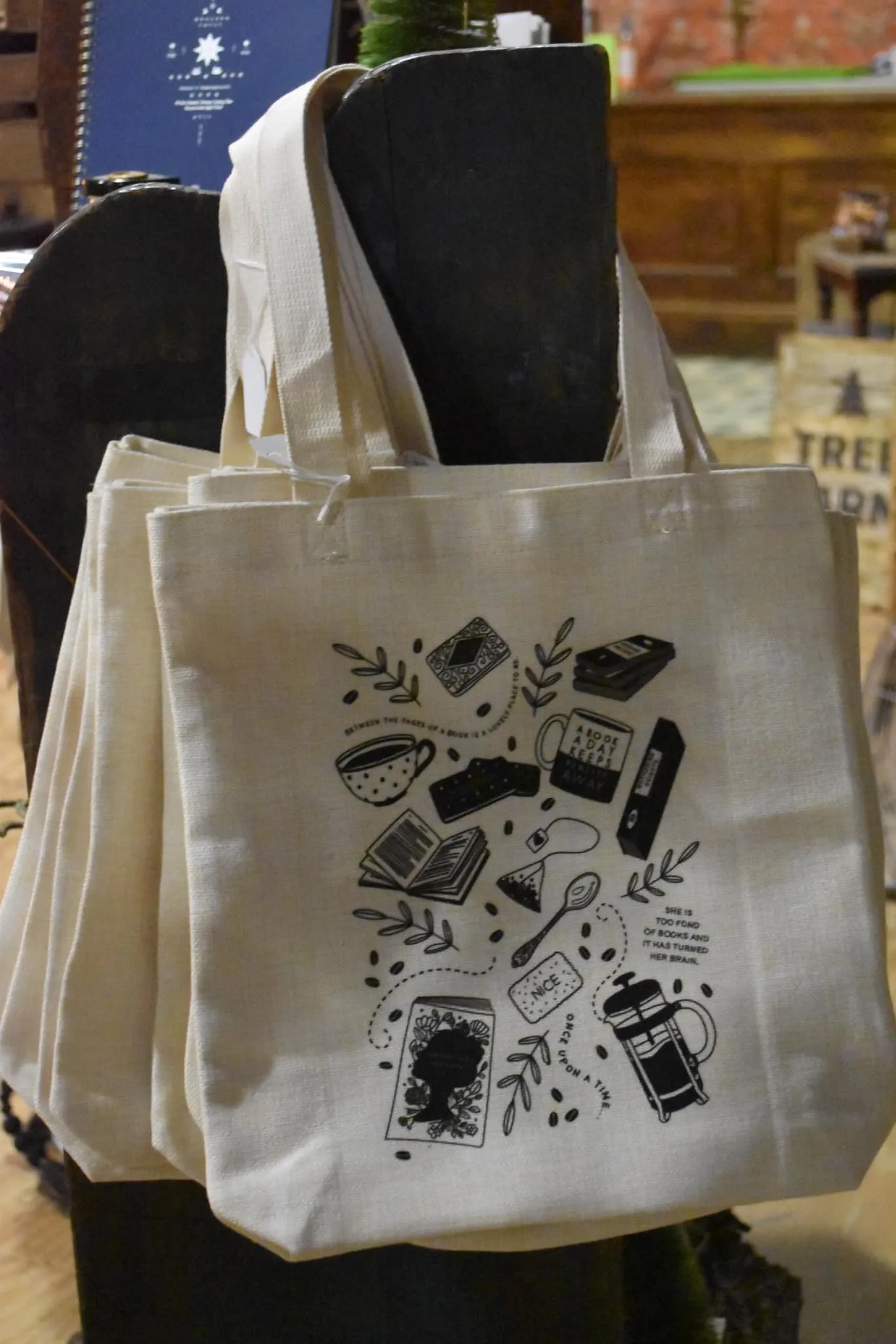 European Literary Tote, multiple styles