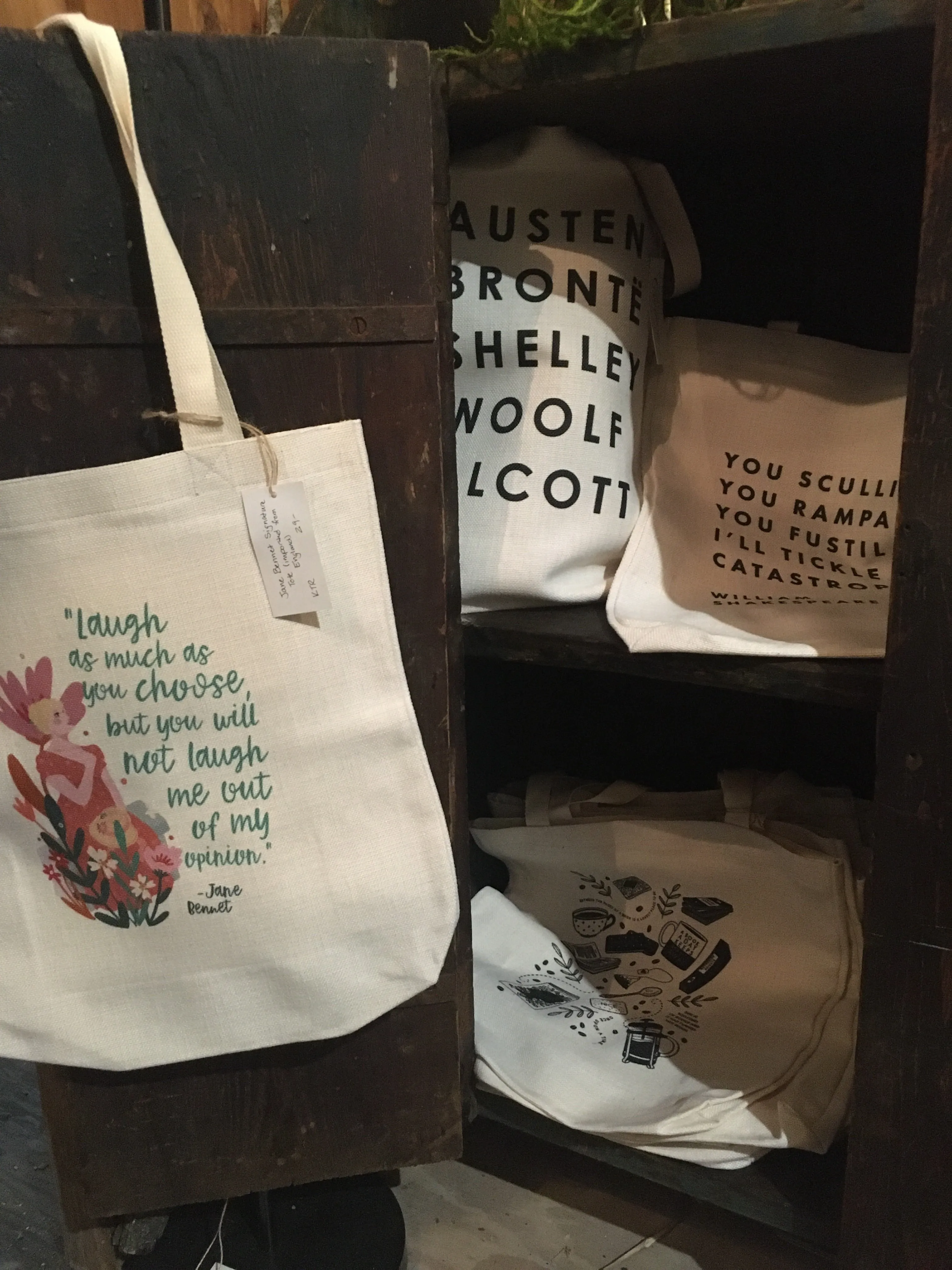 European Literary Tote, multiple styles
