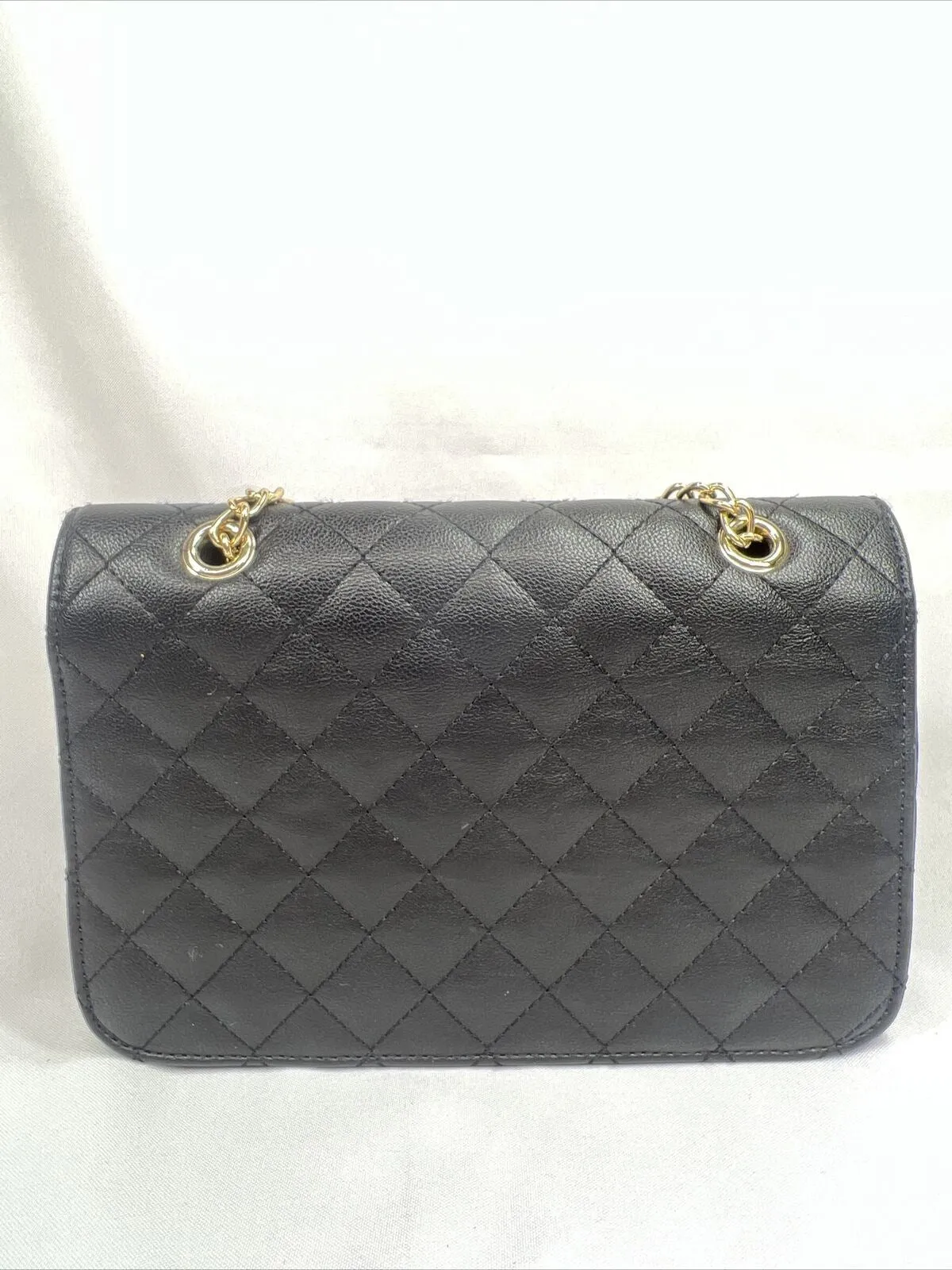 Express Black￼ Purse Adjustable  Shoulder Bag Gold Chain