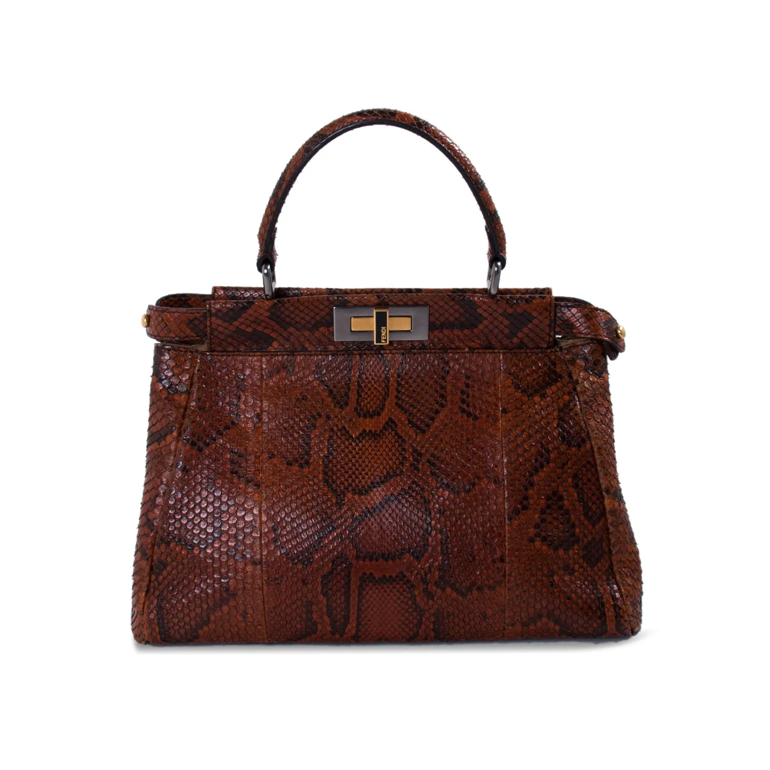 Fendi Python Medium Peekaboo Bag