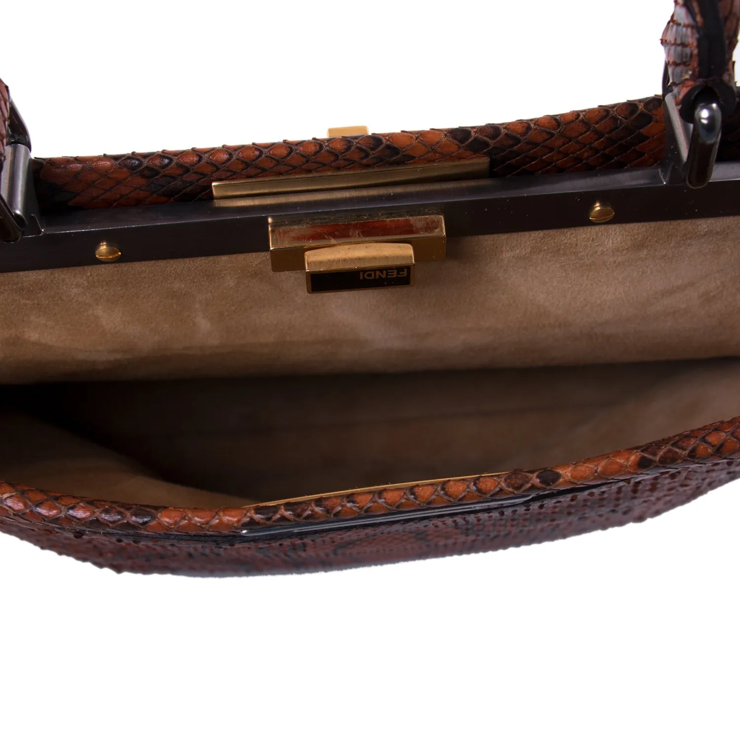 Fendi Python Medium Peekaboo Bag