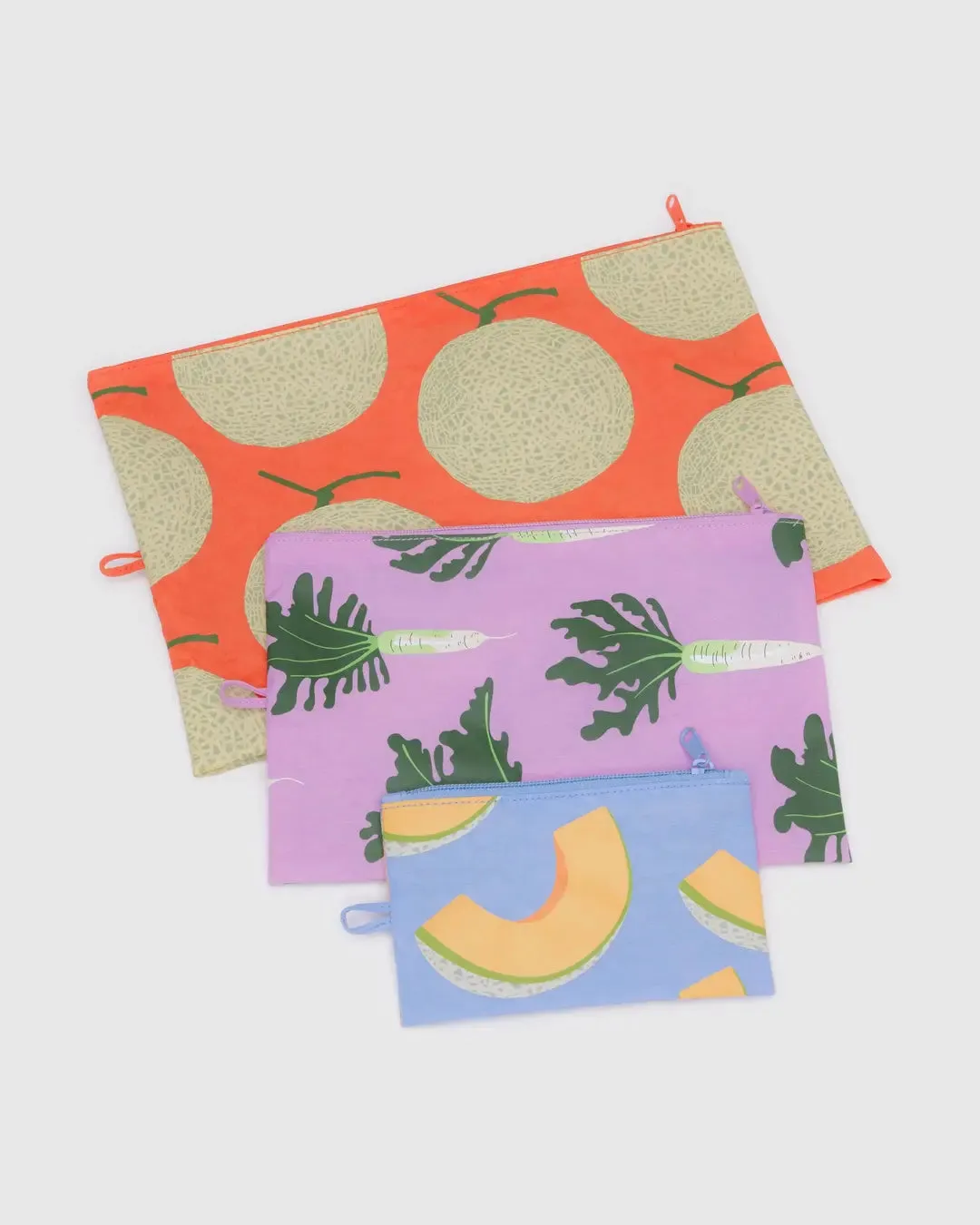 Go Pouch Set Pastels Japanese Produce | Baggu