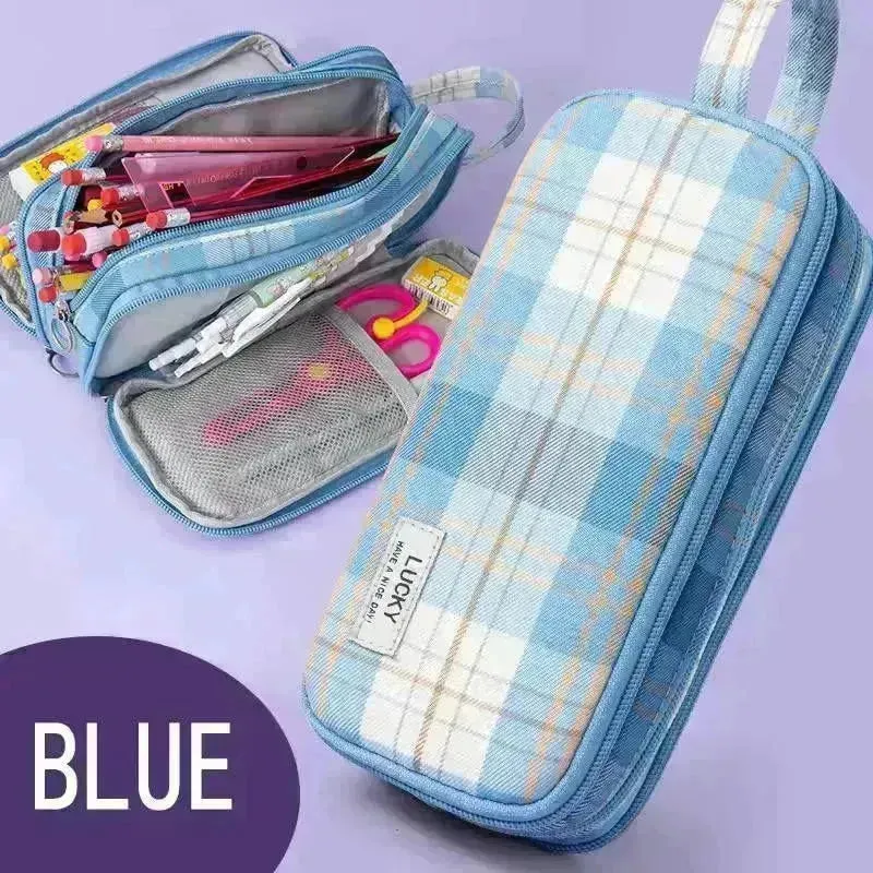 Good Luck Large Canvas Pencil Pouch