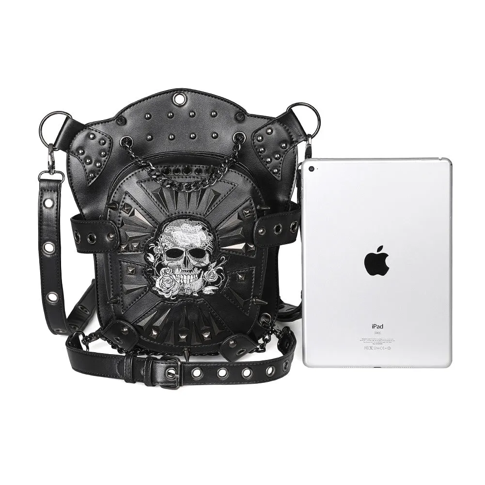 Gothic Steampunk Waist Bag Drop Leg Arm Bag Pack Waist Shoulder Fanny Pouch Bag