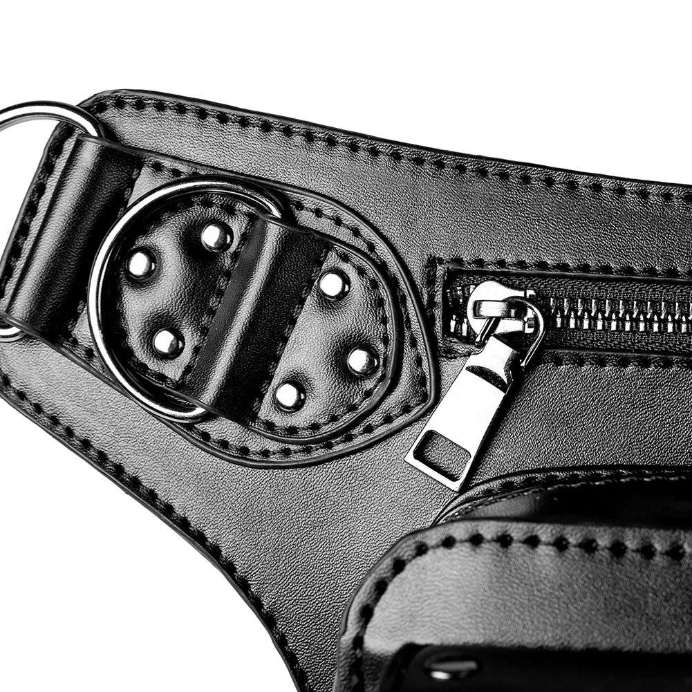 Gothic Steampunk Waist Bag Drop Leg Arm Bag Pack Waist Shoulder Fanny Pouch Bag