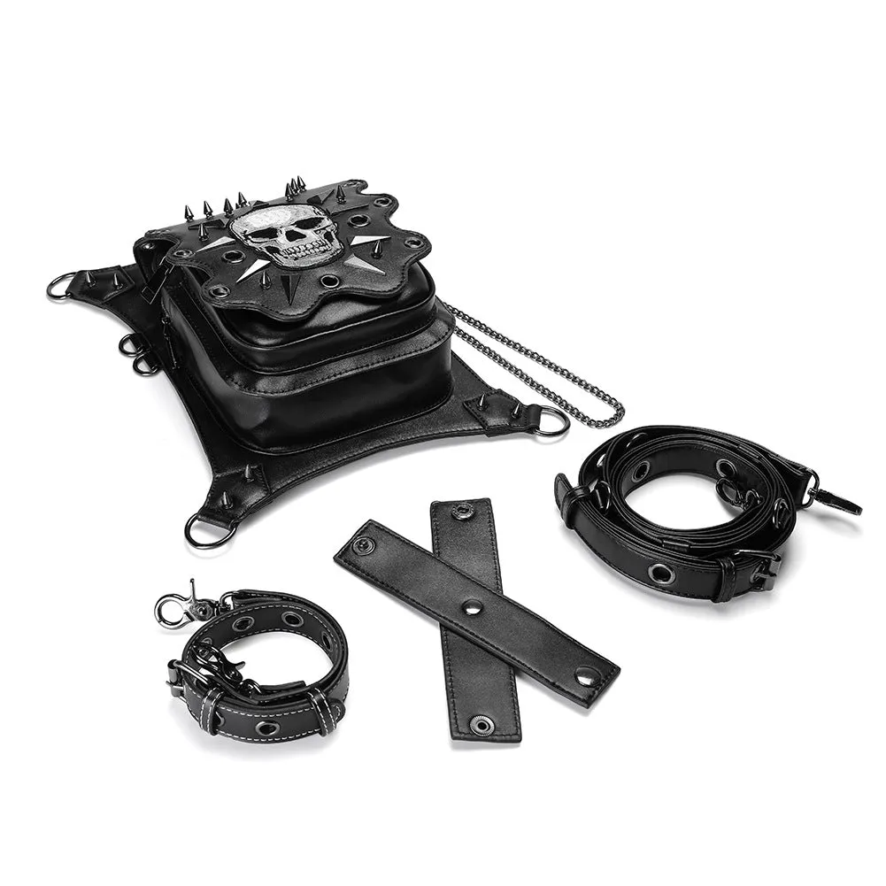 Gothic Steampunk Waist Bag Drop Leg Arm Bag Pack Waist Shoulder Fanny Pouch Bag