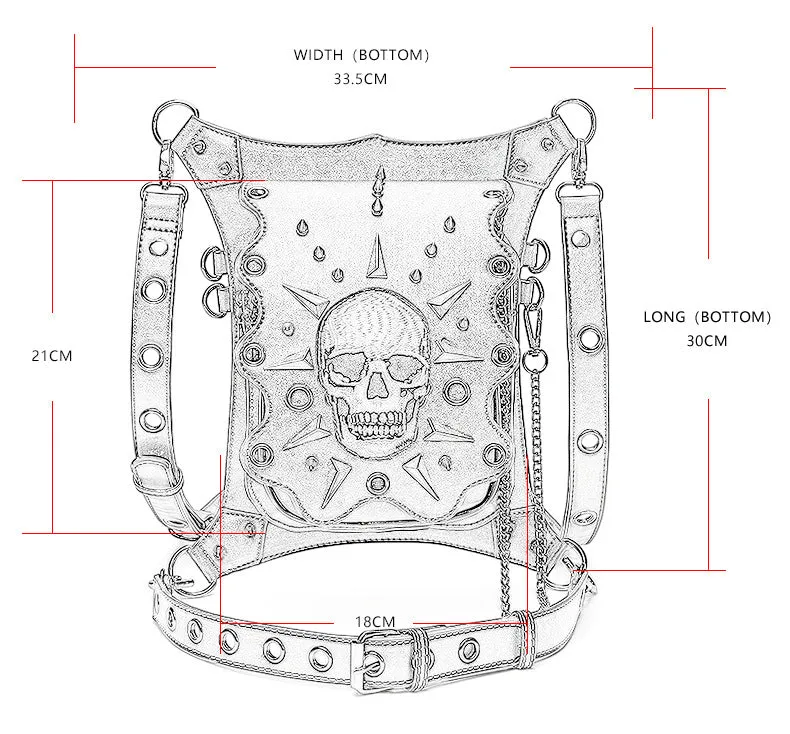 Gothic Steampunk Waist Bag Drop Leg Arm Bag Pack Waist Shoulder Fanny Pouch Bag