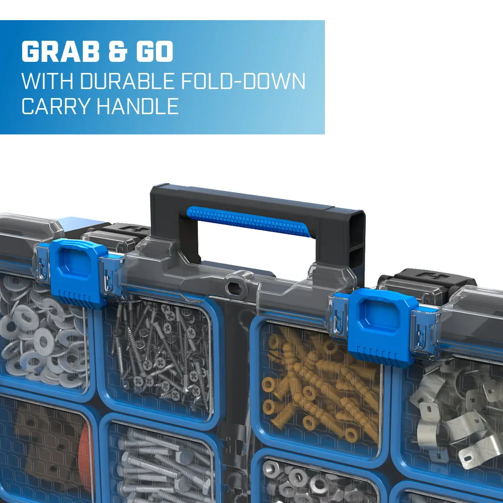HART Stack System Tool Box with Removable Organizer Bins, Fits Modular Storage S