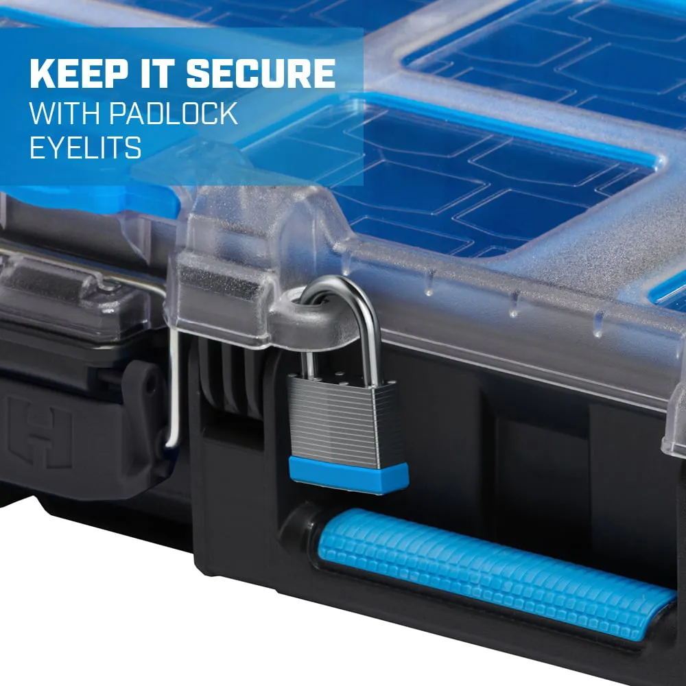 HART Stack System Tool Box with Removable Organizer Bins, Fits Modular Storage S