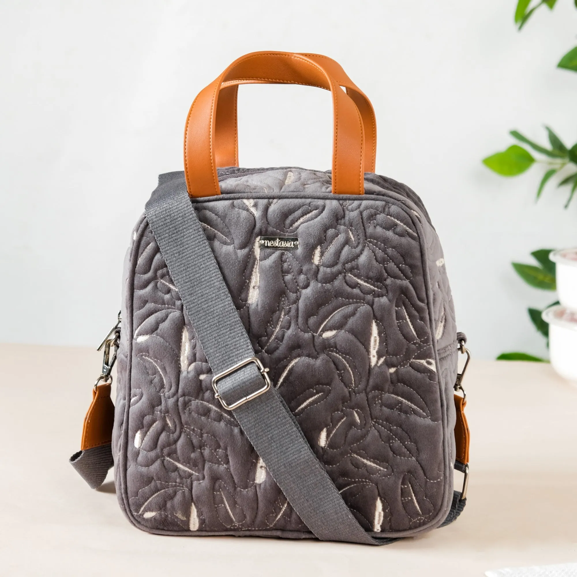 Heat Insulated Lunch Bag Grey