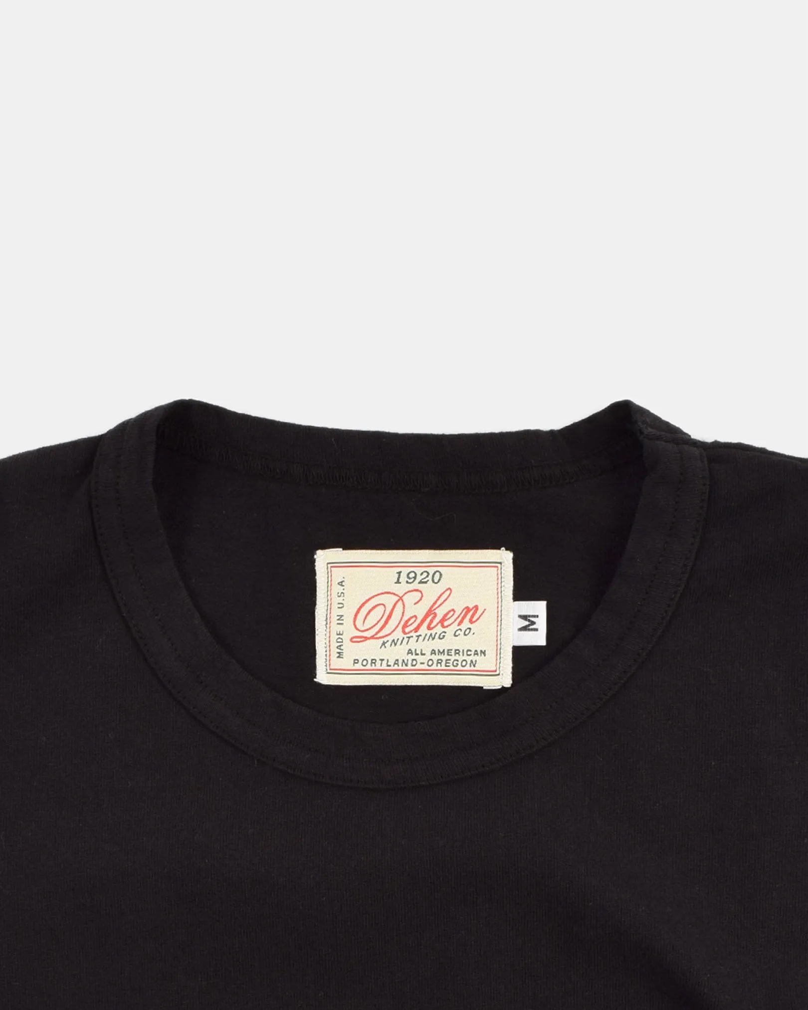 Heavy Duty Long Sleeve Tee - Single Pocket - Black