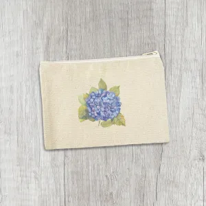 Hydrangea - Canvas Zipper Pouch