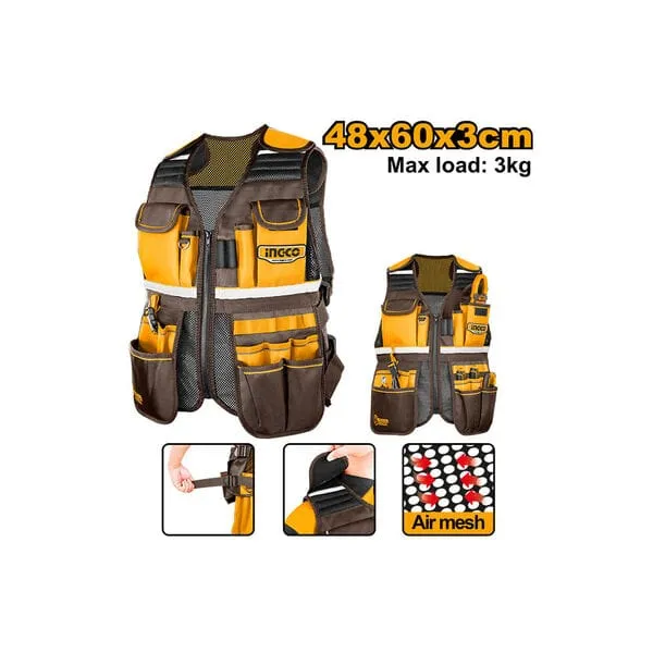 Ingco Tool Vest with 17 Pockets - HTVT09028