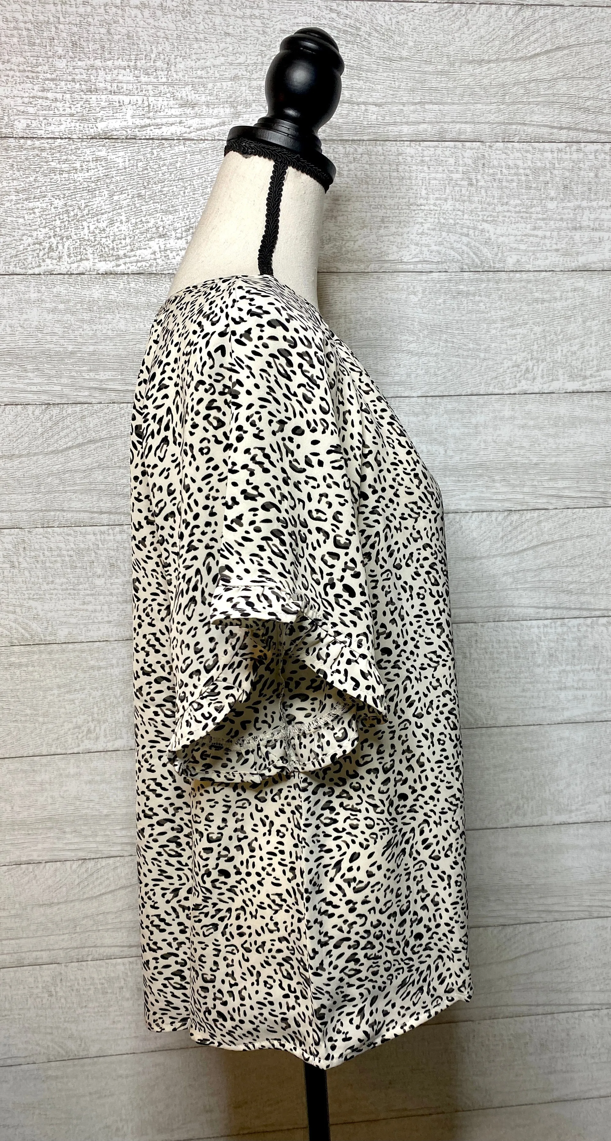 It's A Wild Life Flutter Sleeve Top