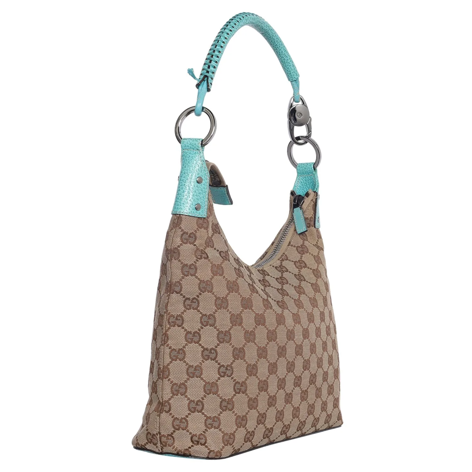 Jackie Canvas Leather Ring Hobo