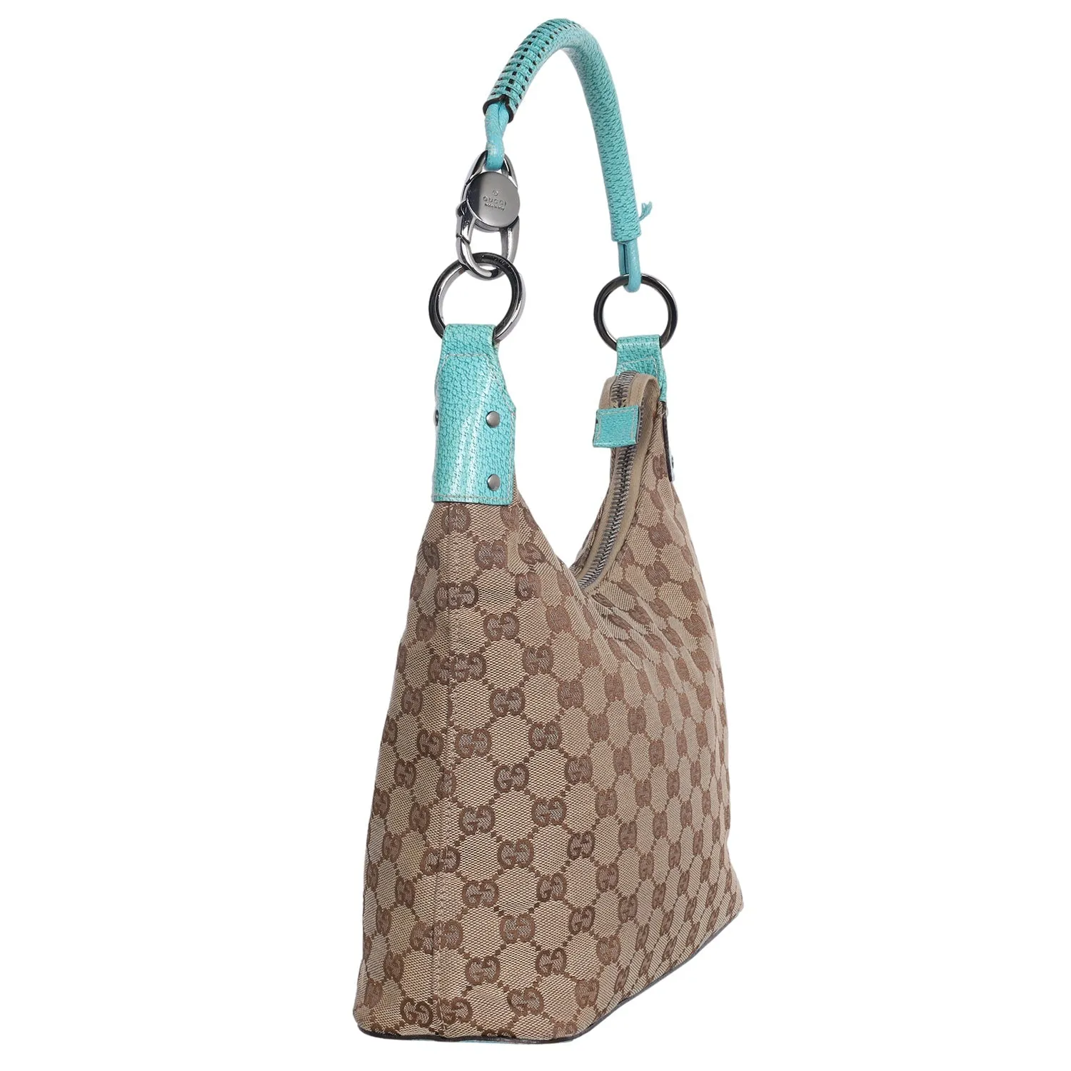Jackie Canvas Leather Ring Hobo
