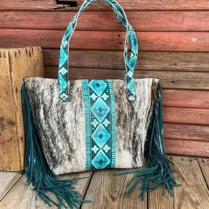 June - Dark Brindle w/ Turquoise Matrix Navajo