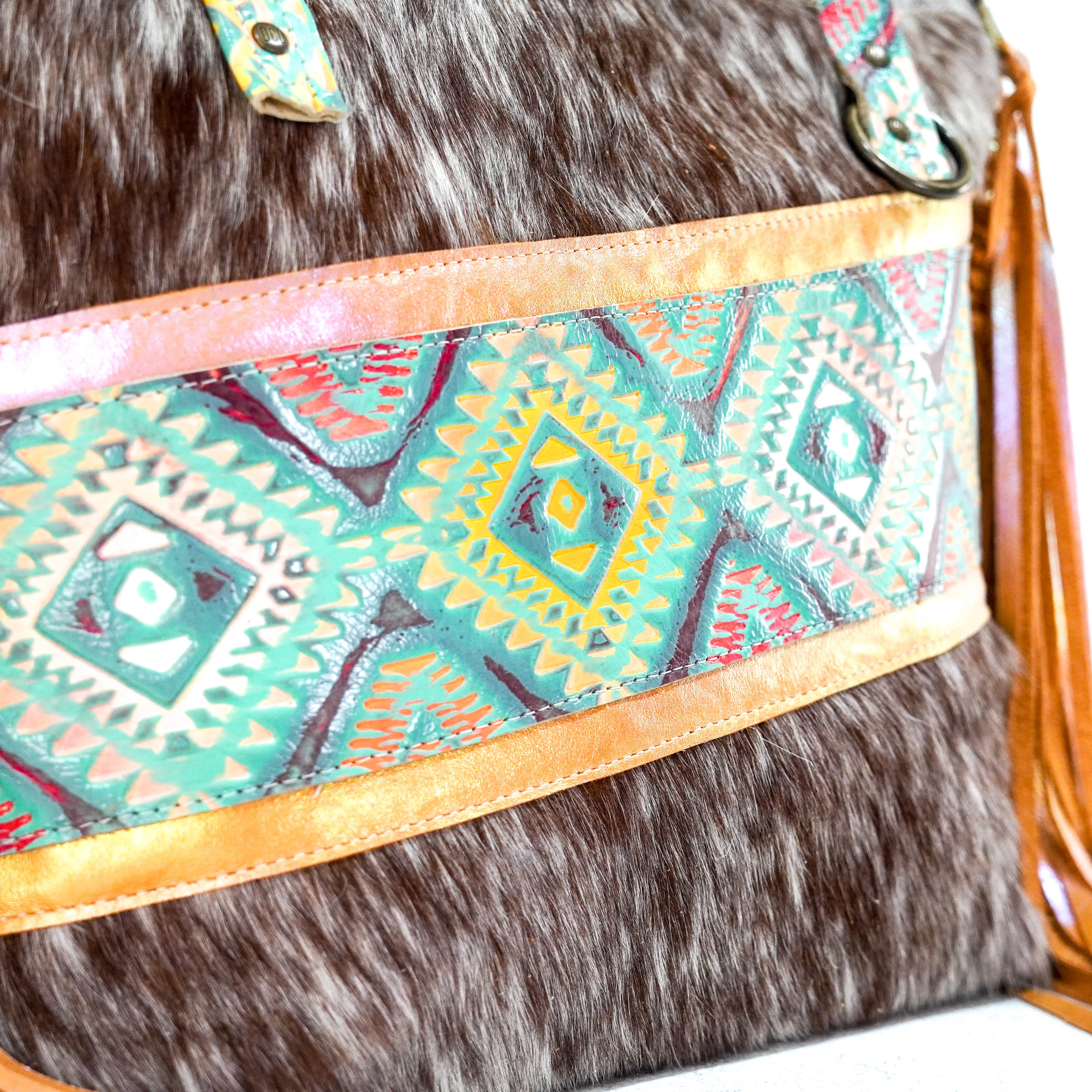 June - Roan w/ Rainbow Aztec