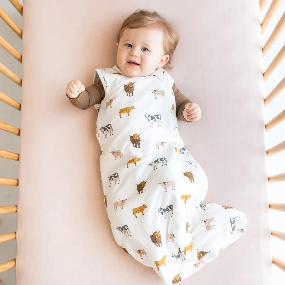 Kyte Baby Printed Sleep Bag 1 TOG (Moo)
