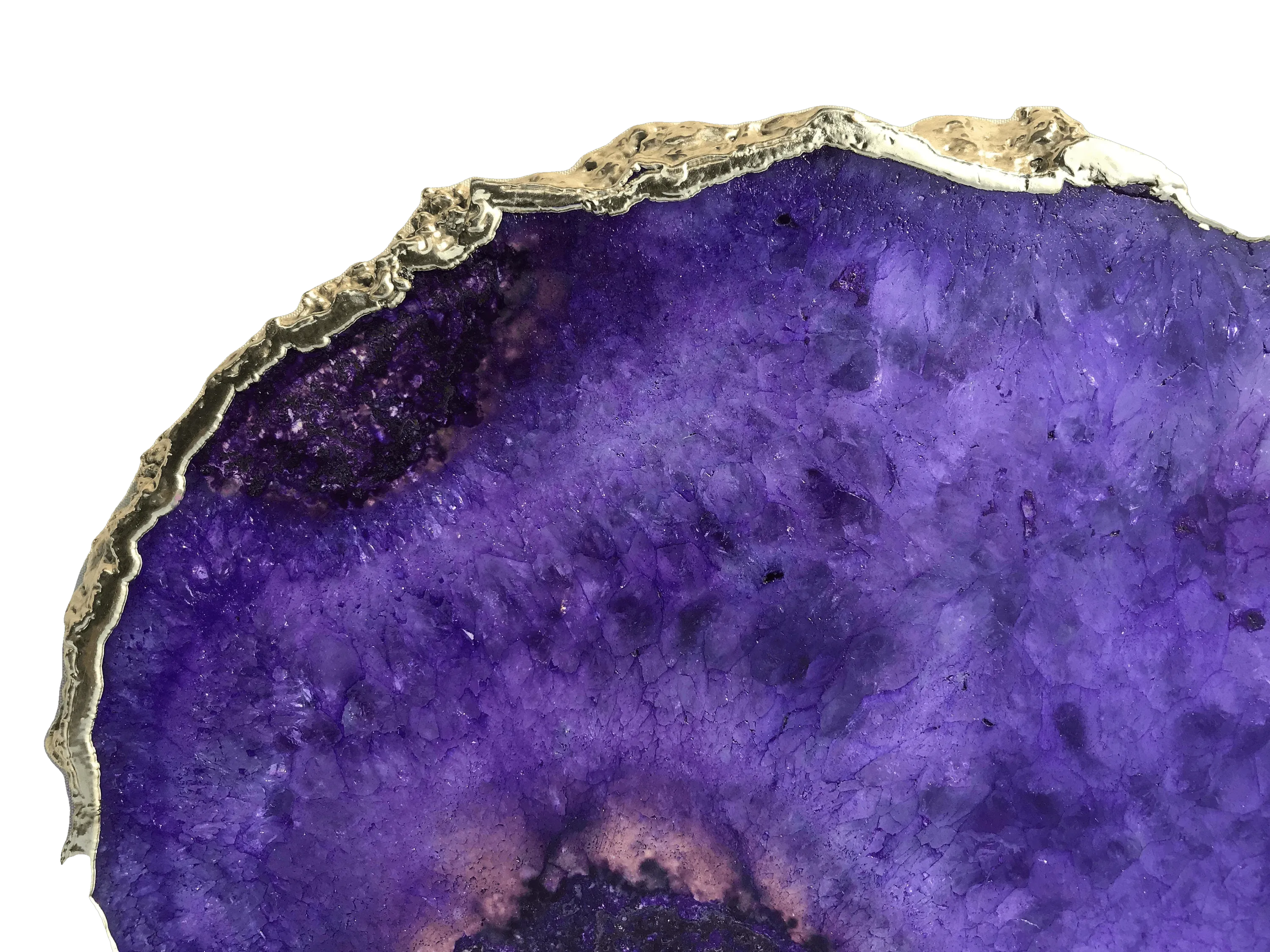 Large Purple Blue Galaxy Agate Cheese Platter Tray