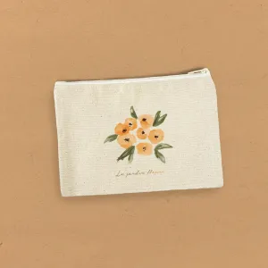 Le Jardin Fleuri Yellow - Spring Canvas Zipper Pouch