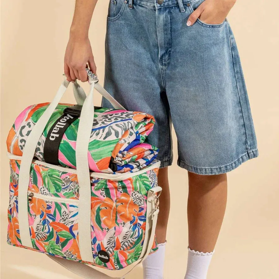 Leopard Tropics Picnic Bag