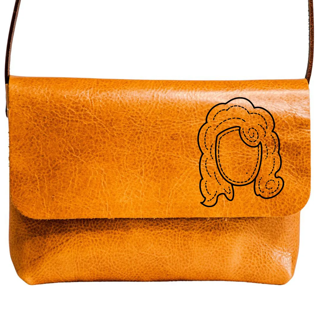 Limited Run | Icon Series | The Leather Mini Satchel | Laser Print | Handmade leather small crossbody bag | Dolly
