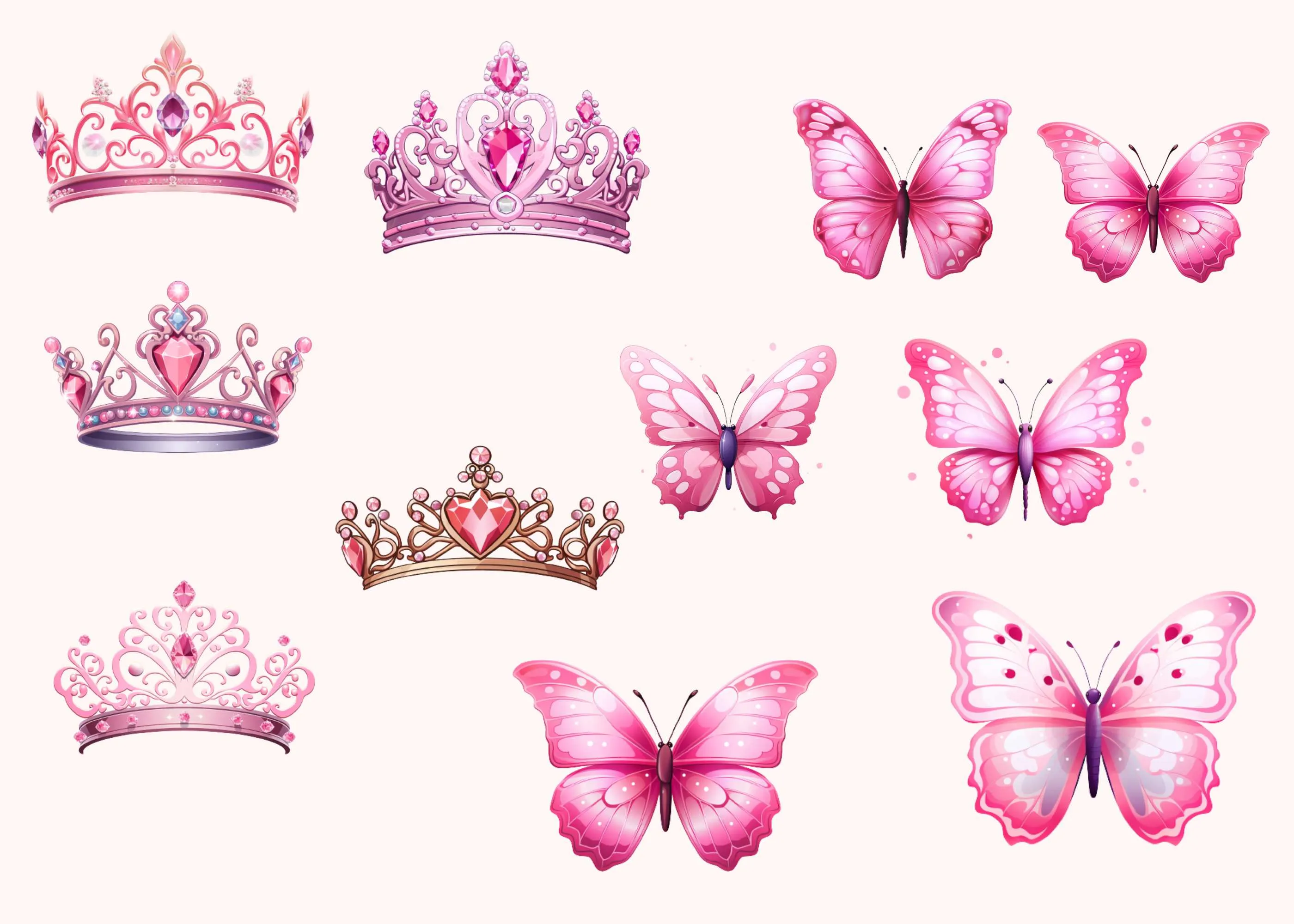 Little Princess Clipart, Watercolor Princess Clipart, Little Princess Ornaments, Baby Princess, Castle Sublimation Design, Princess Birthday, Fairytale Princes 005