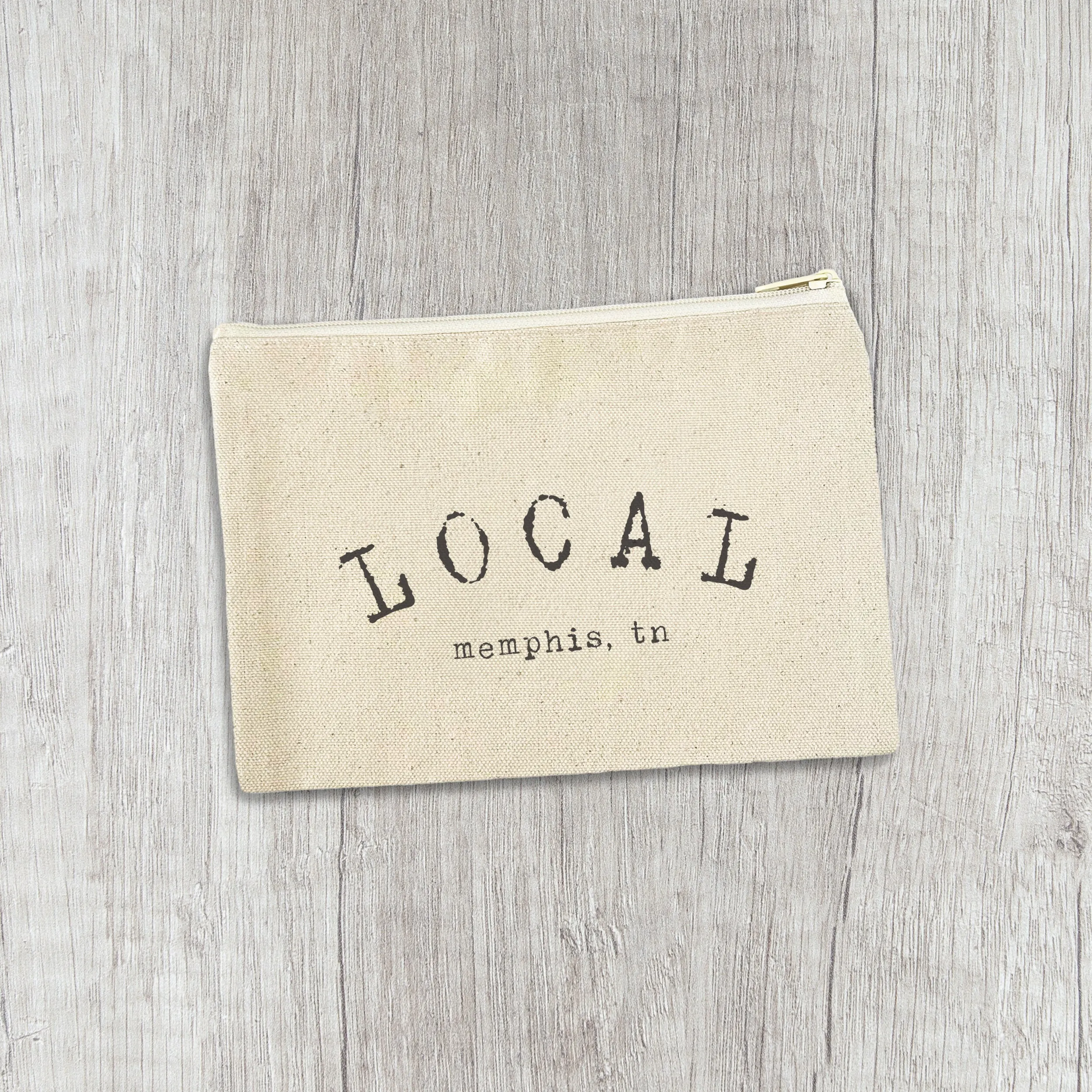 Local City, State - Custom Canvas Zipper Pouch