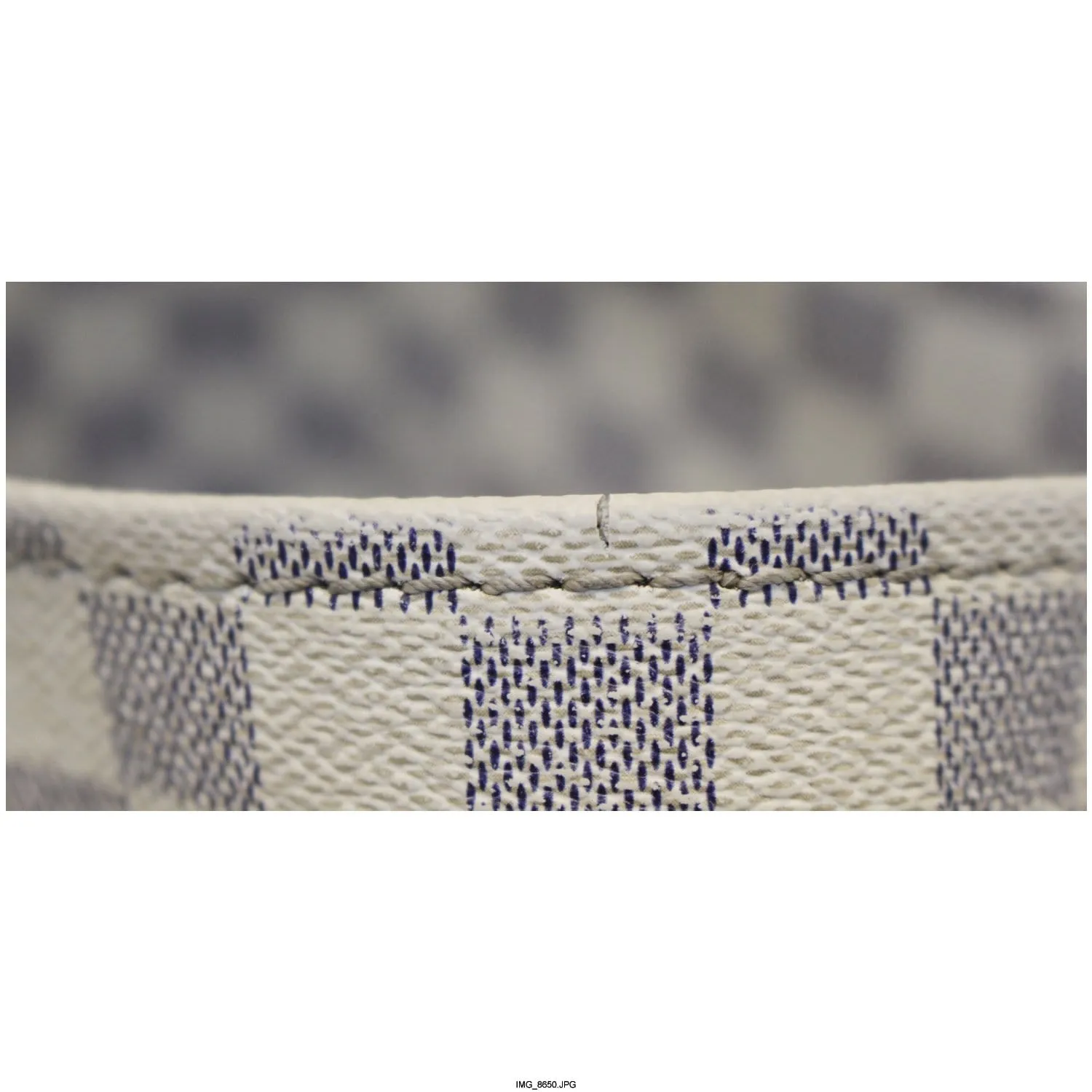 LOUIS VUITTON Artsy MM Damier Azur Shoulder Bag White