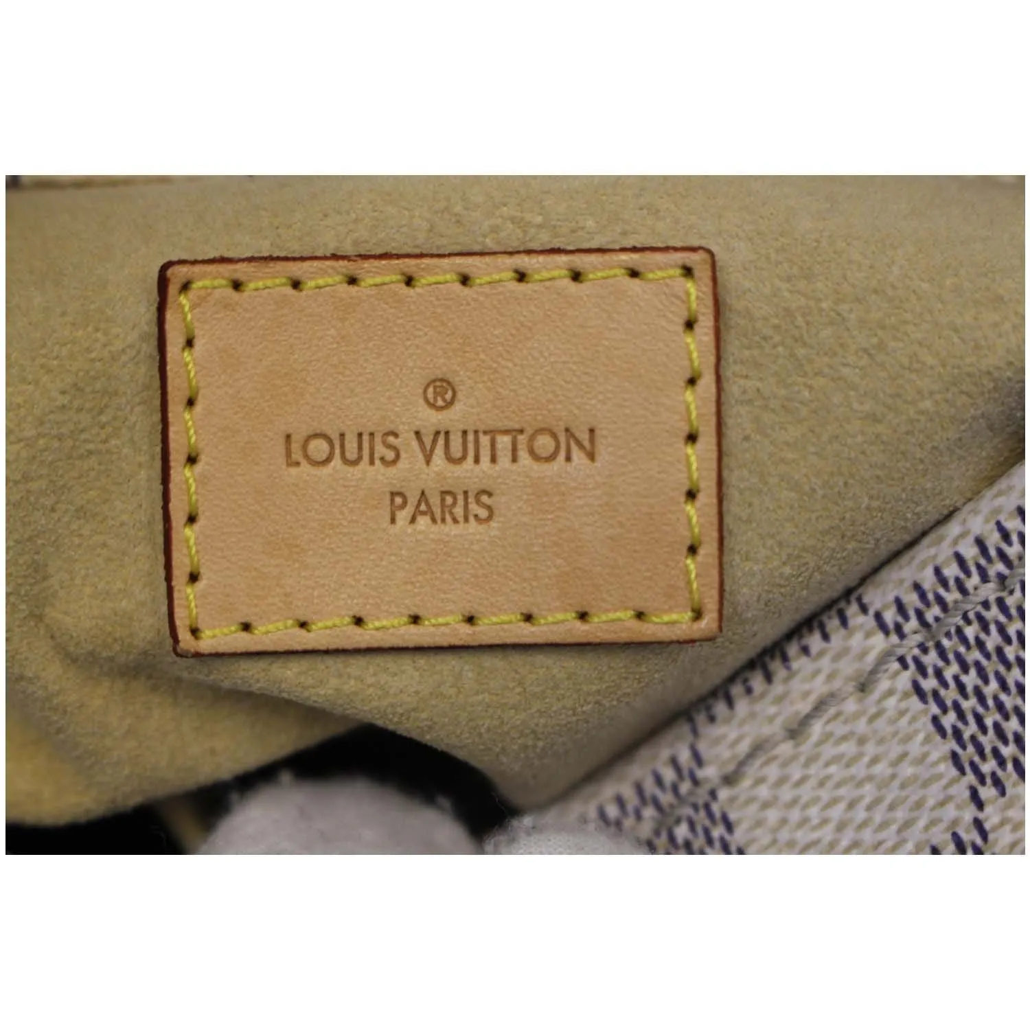 LOUIS VUITTON Artsy MM Damier Azur Shoulder Bag White