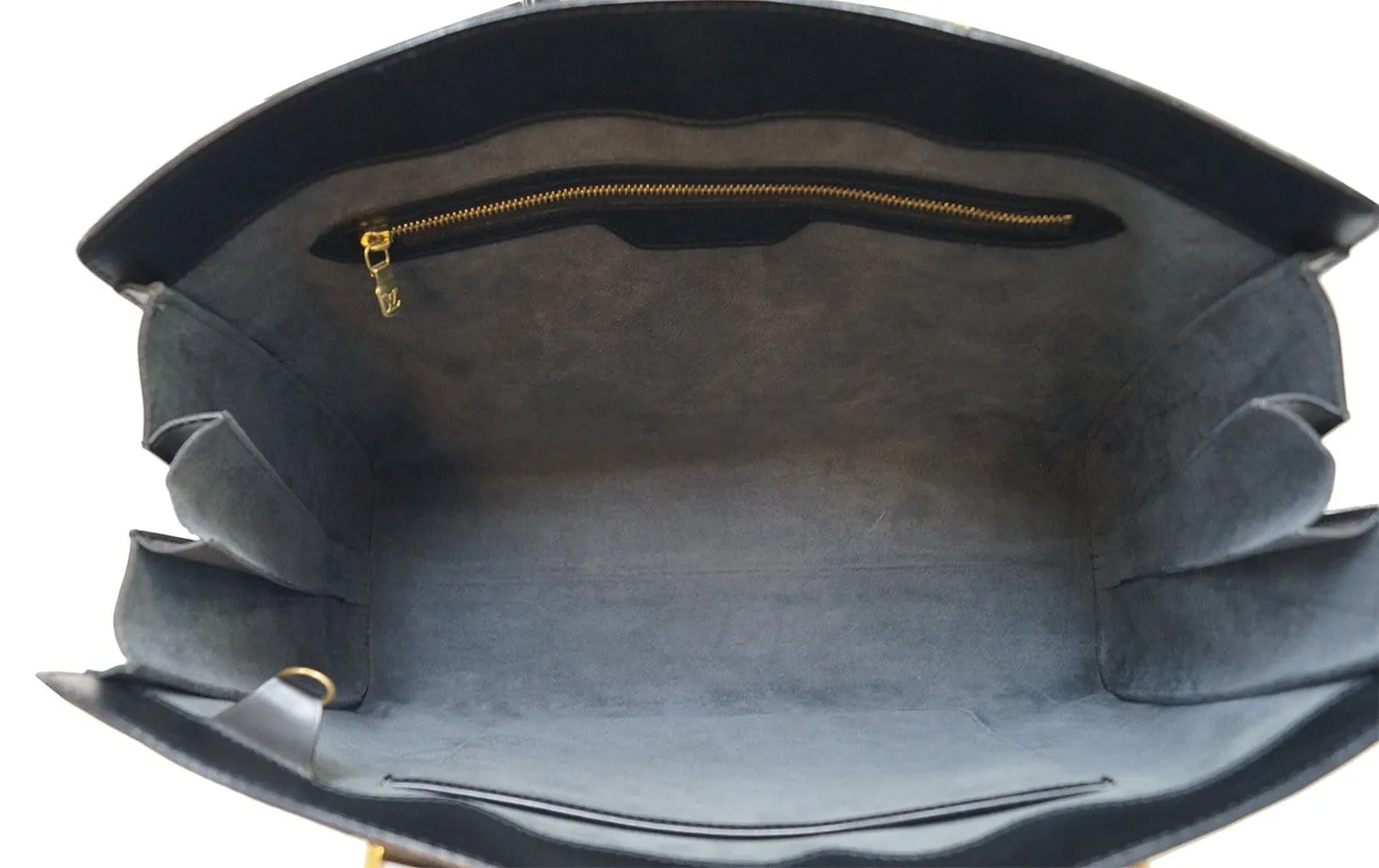 LOUIS VUITTON Black Epi Leather Duplex Shoulder Bag