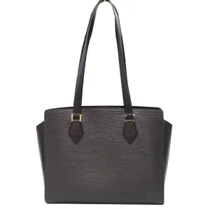 LOUIS VUITTON Black Epi Leather Duplex Shoulder Bag