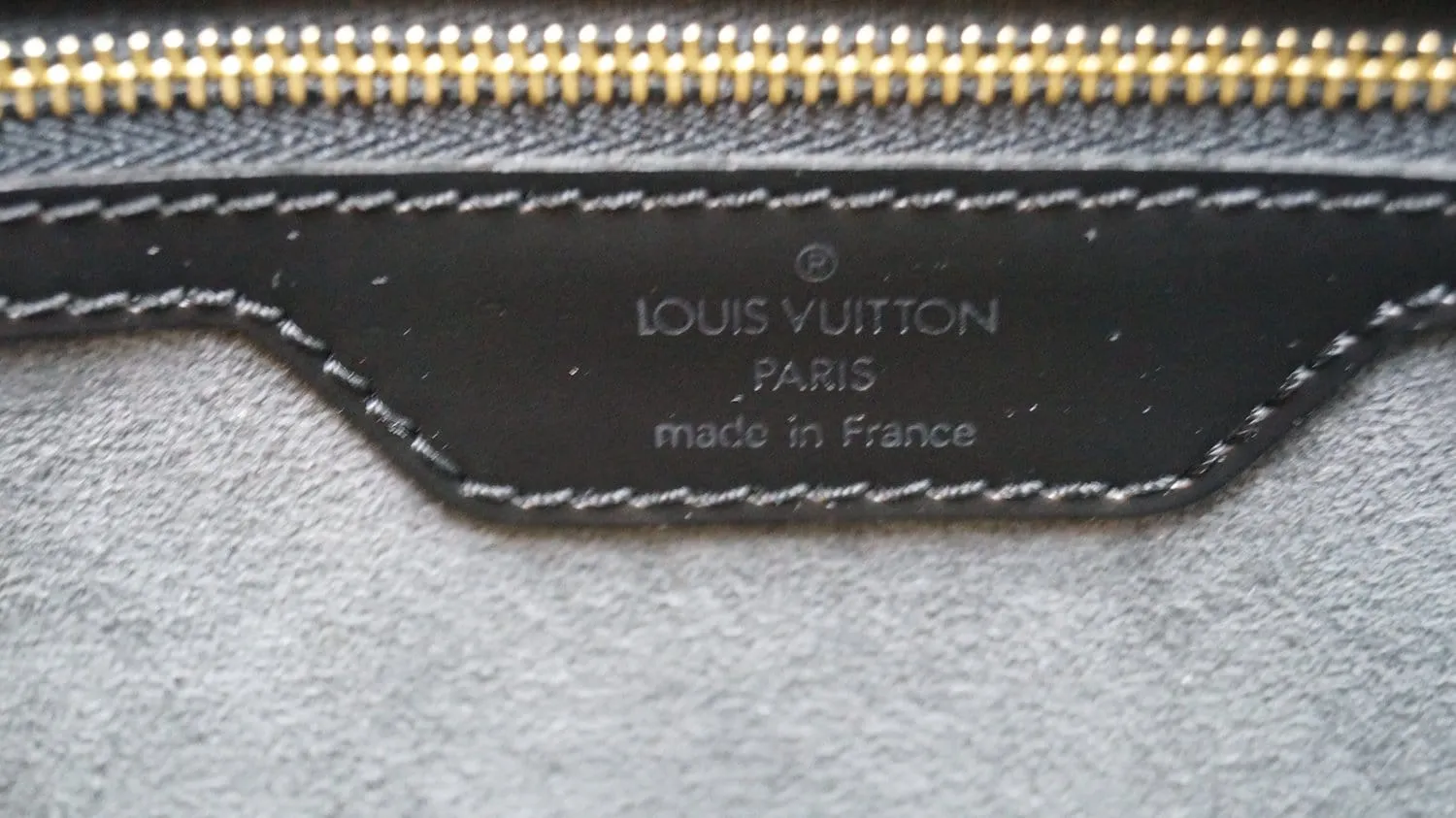 LOUIS VUITTON Black Epi Leather Duplex Shoulder Bag