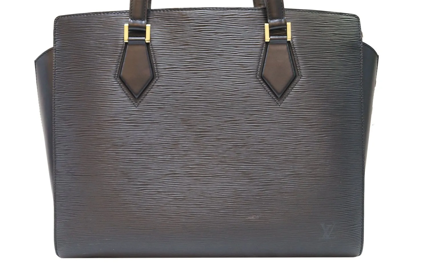 LOUIS VUITTON Black Epi Leather Duplex Shoulder Bag
