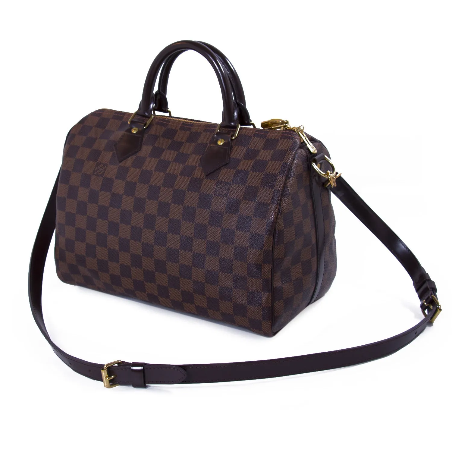 Louis Vuitton Damier Ebene Speedy 30 Bandouliere