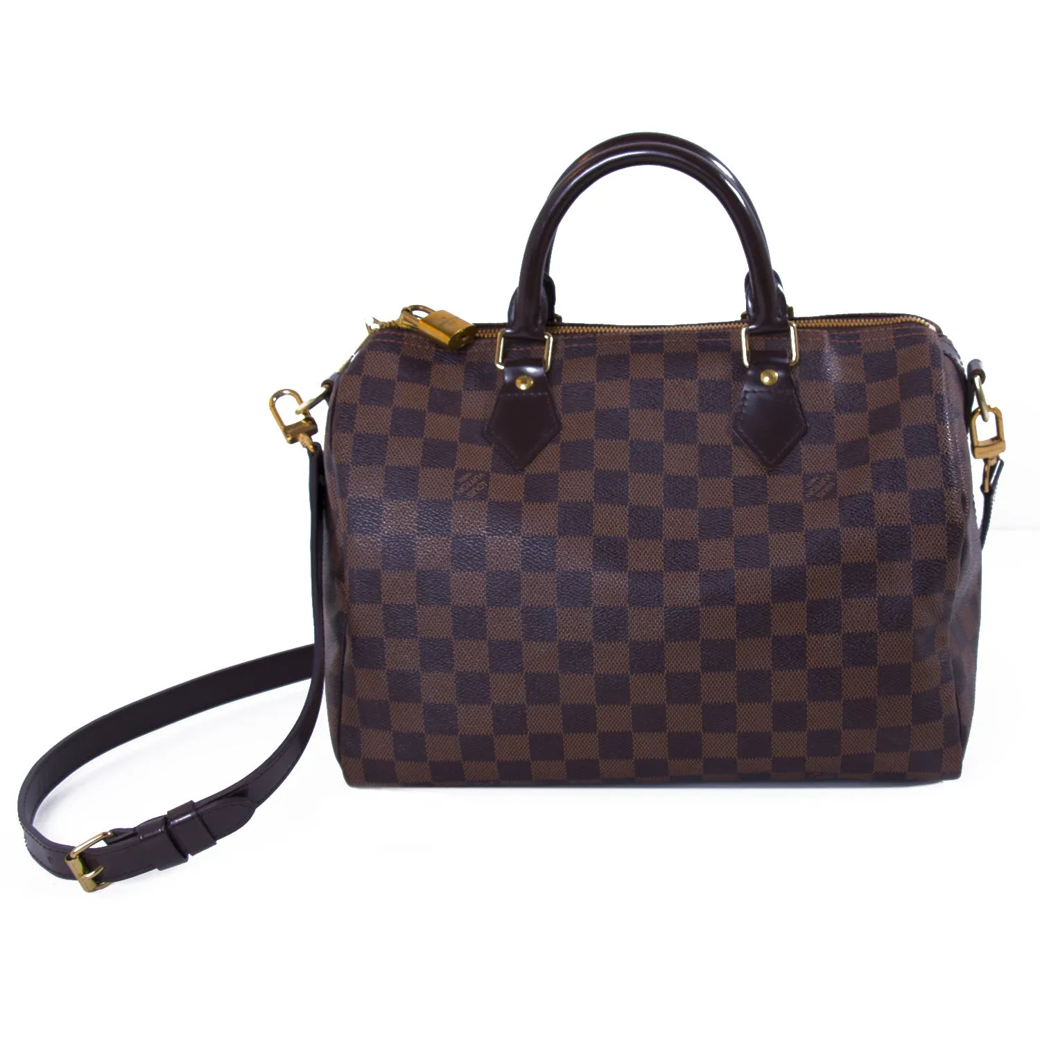 Louis Vuitton Damier Ebene Speedy 30 Bandouliere