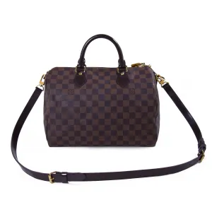 Louis Vuitton Damier Ebene Speedy 30 Bandouliere