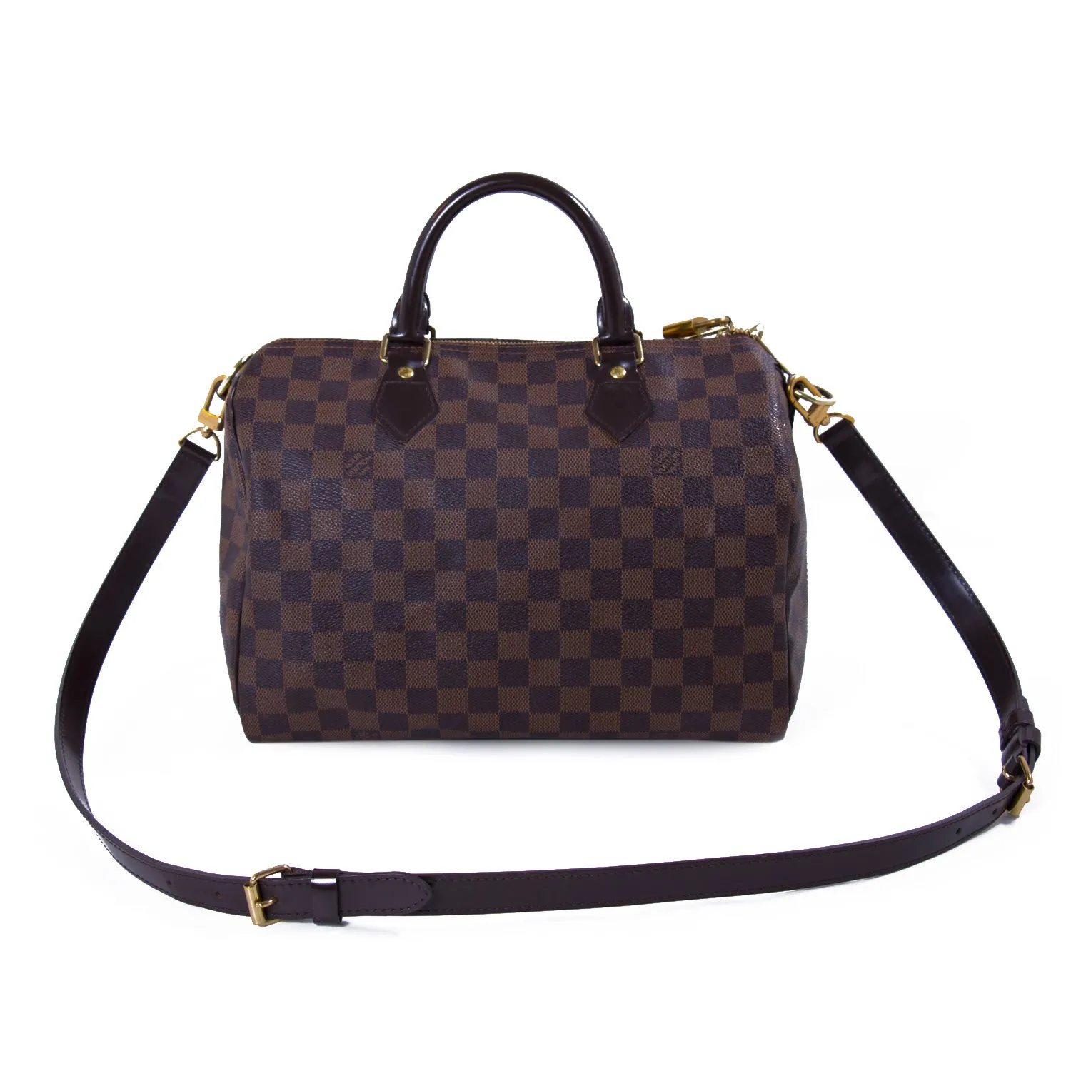 Louis Vuitton Damier Ebene Speedy 30 Bandouliere