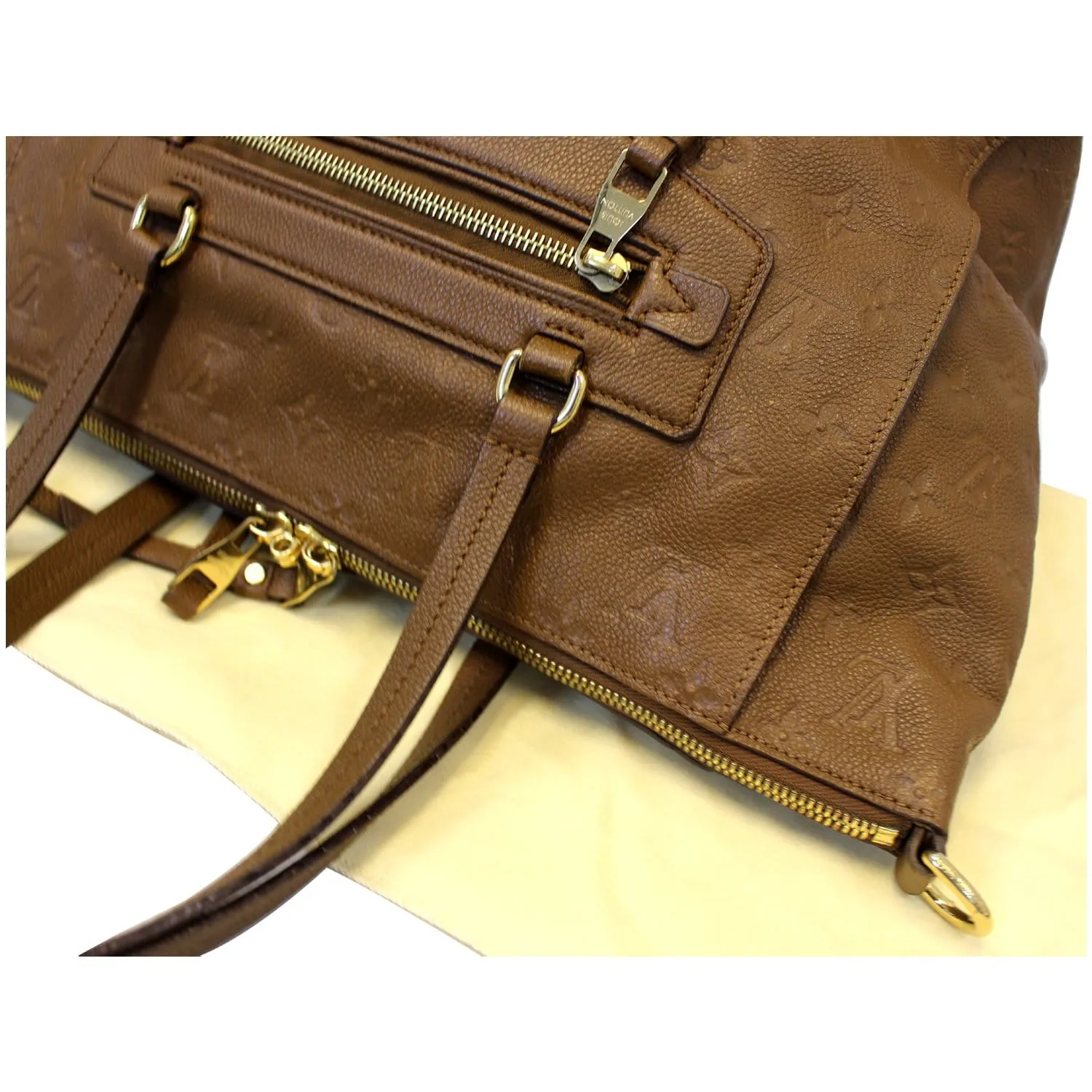 LOUIS VUITTON Lumineuse PM Monogram Empreinte Leather Shoulder Bag
