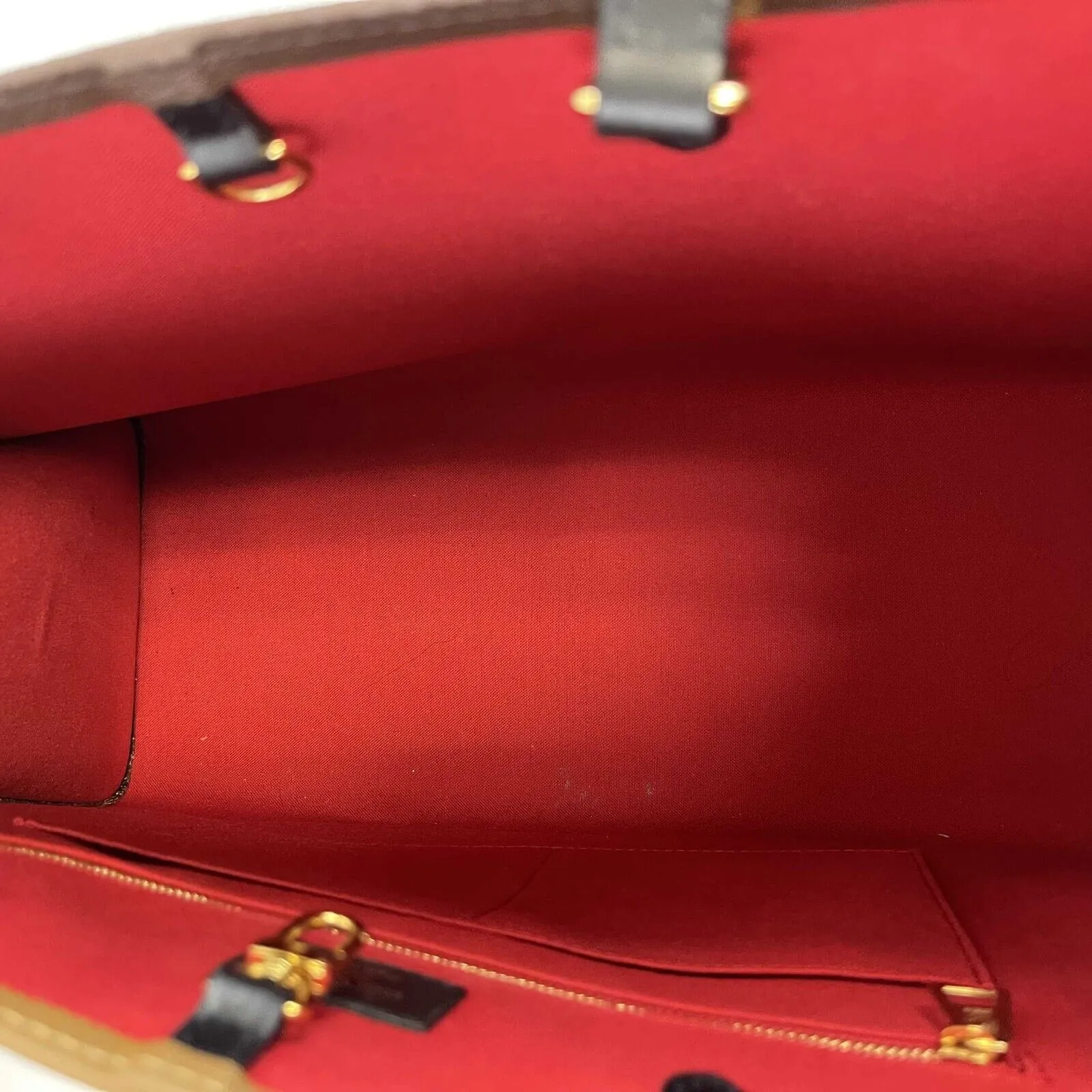 Louis Vuitton - Onthego GM - Brown and Tan Monogram Canvas Tote / Shoulder Strap