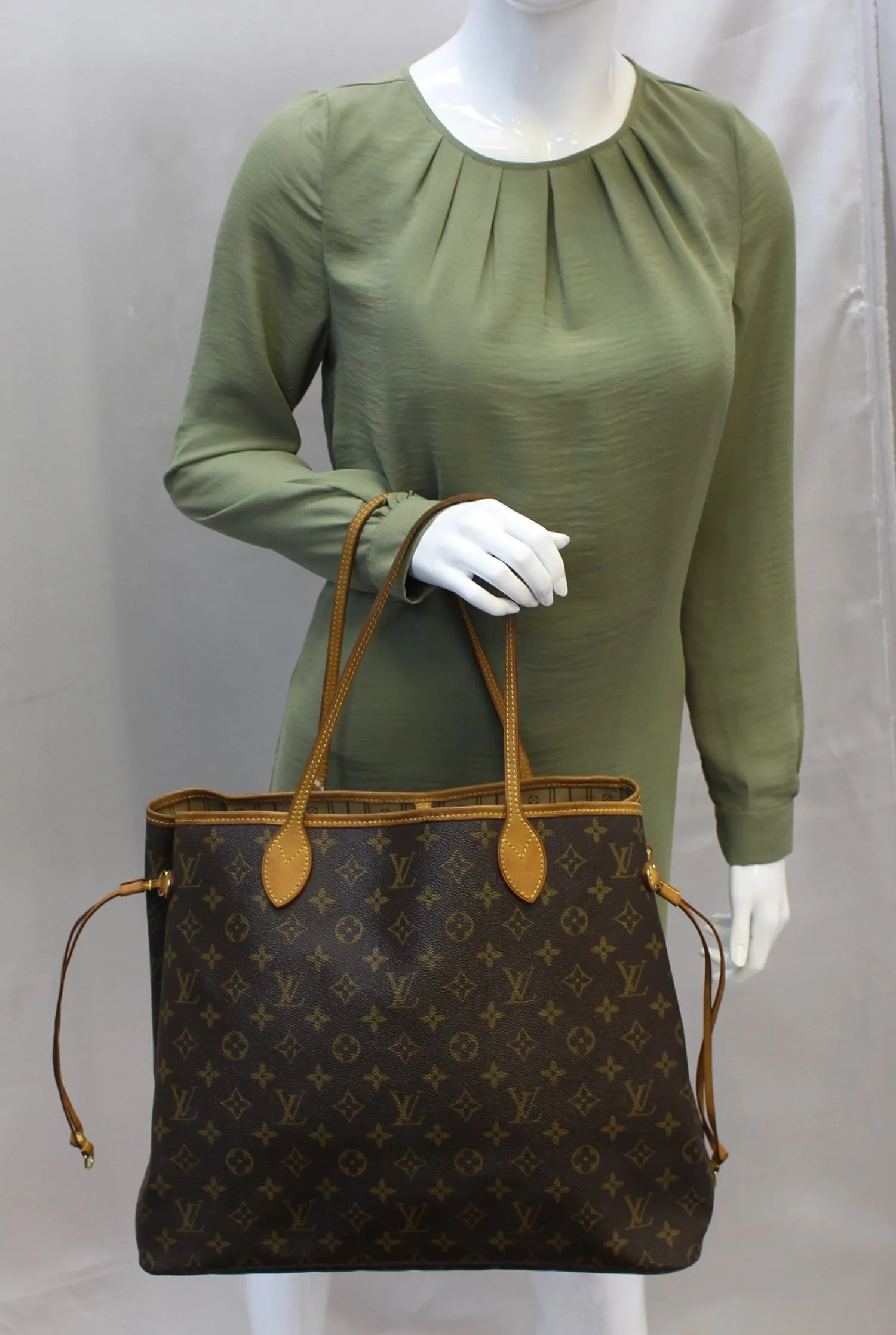 LOUIS VUITTON Pre Owned Tote Bag Monogram Canvas Neverfull GM Brown