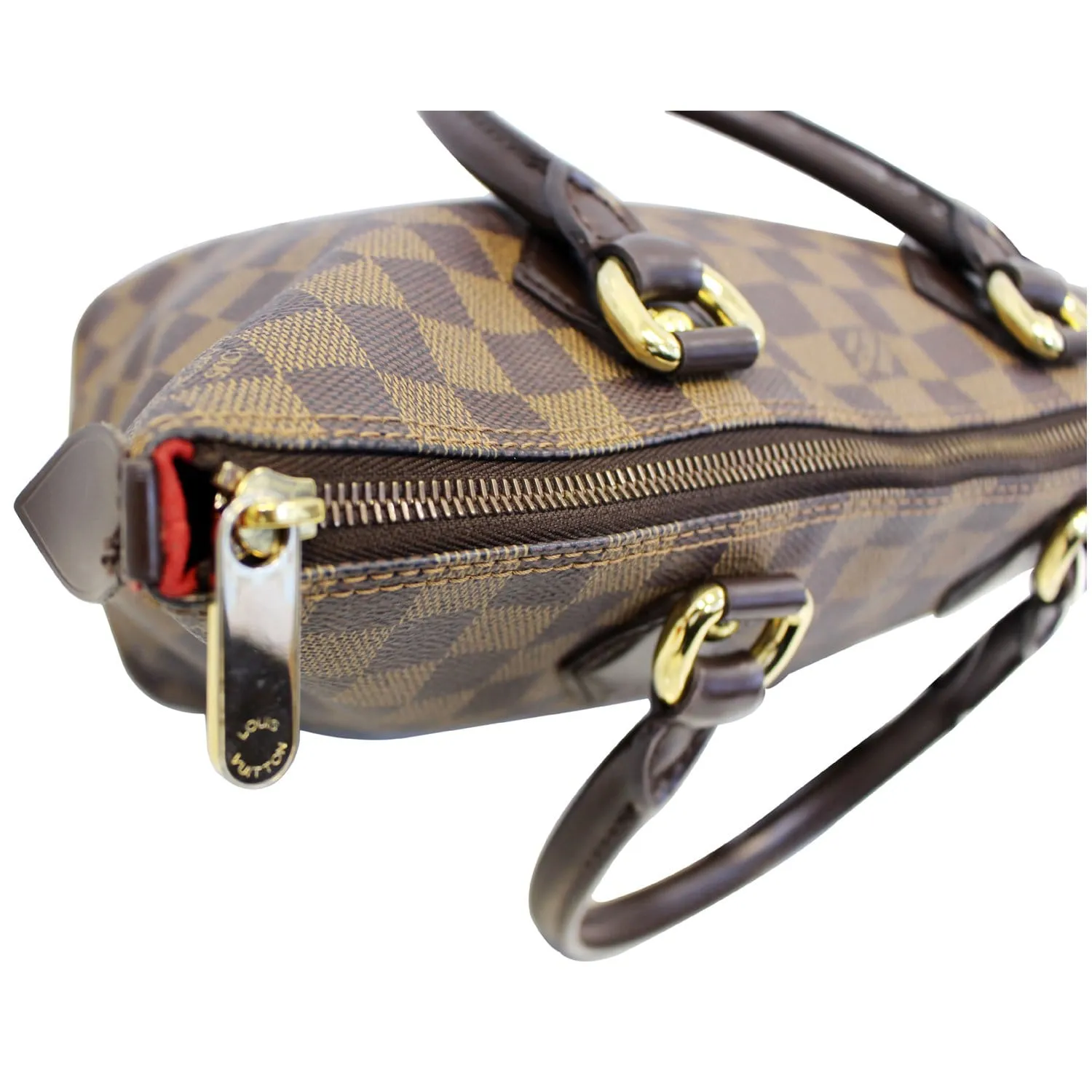 LOUIS VUITTON Saleya PM Damier Ebene Tote Shoulder Bag