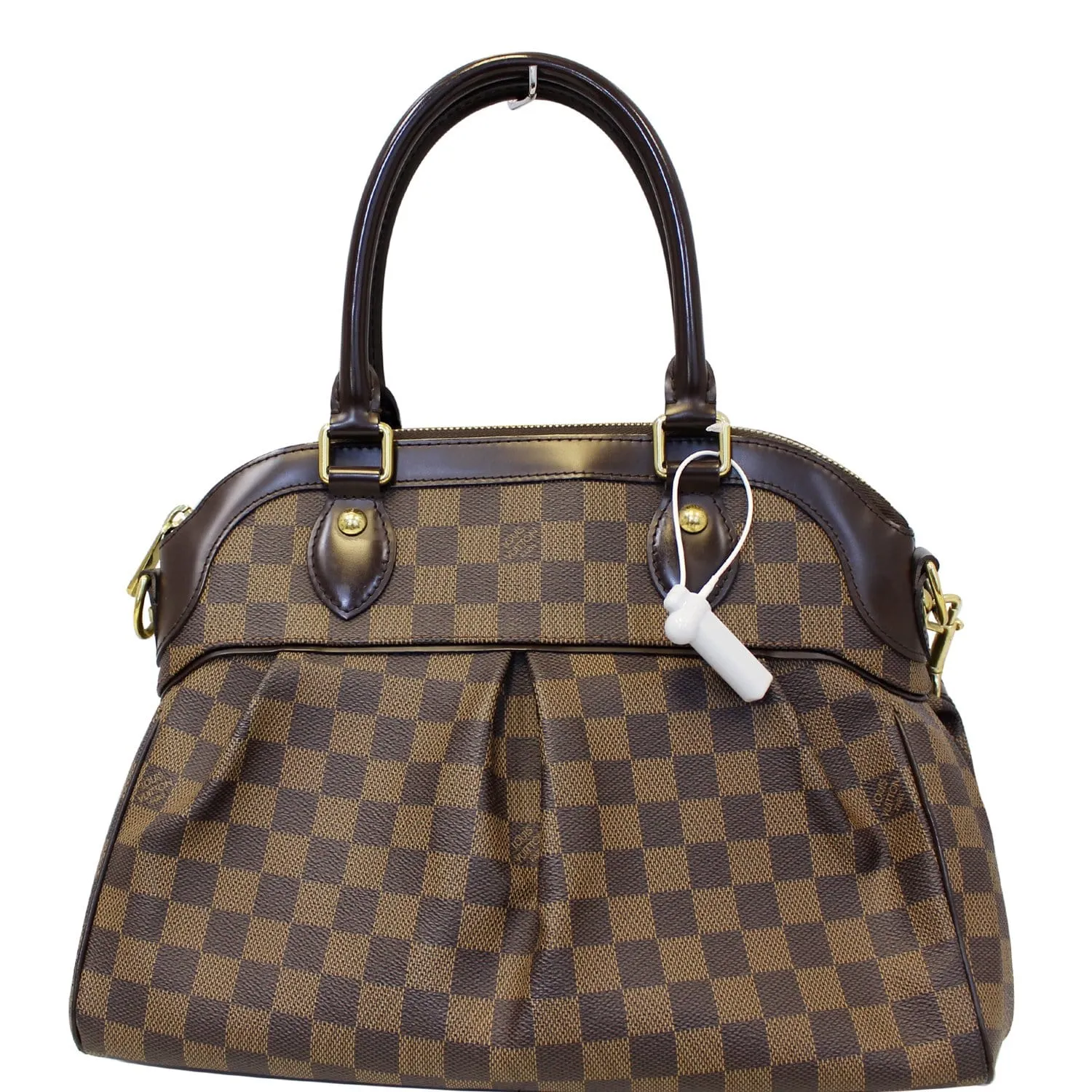 LOUIS VUITTON Trevi PM Damier Ebene Brown Shoulder Bag