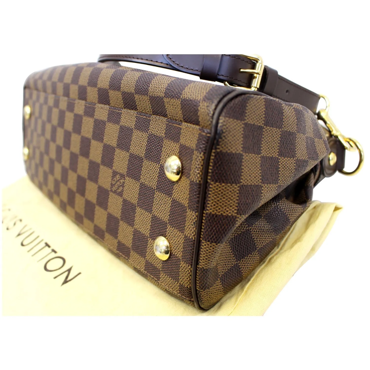 LOUIS VUITTON Trevi PM Damier Ebene Brown Shoulder Bag