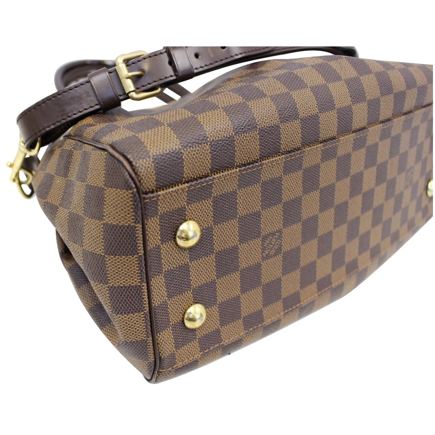 LOUIS VUITTON Trevi PM Damier Ebene Brown Shoulder Bag