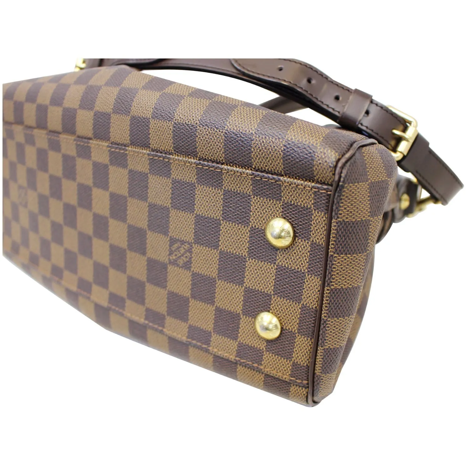 LOUIS VUITTON Trevi PM Damier Ebene Brown Shoulder Bag