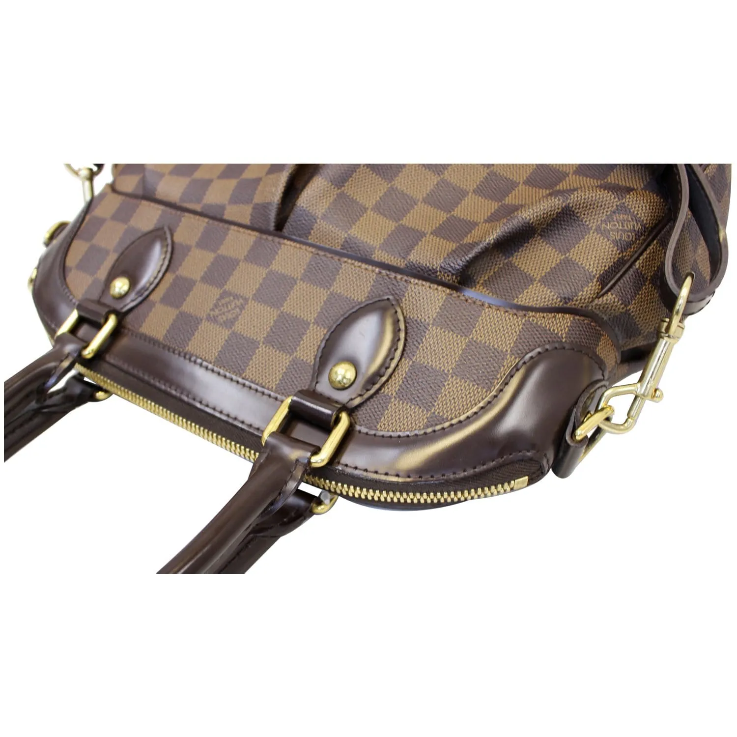 LOUIS VUITTON Trevi PM Damier Ebene Brown Shoulder Bag