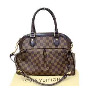 LOUIS VUITTON Trevi PM Damier Ebene Brown Shoulder Bag