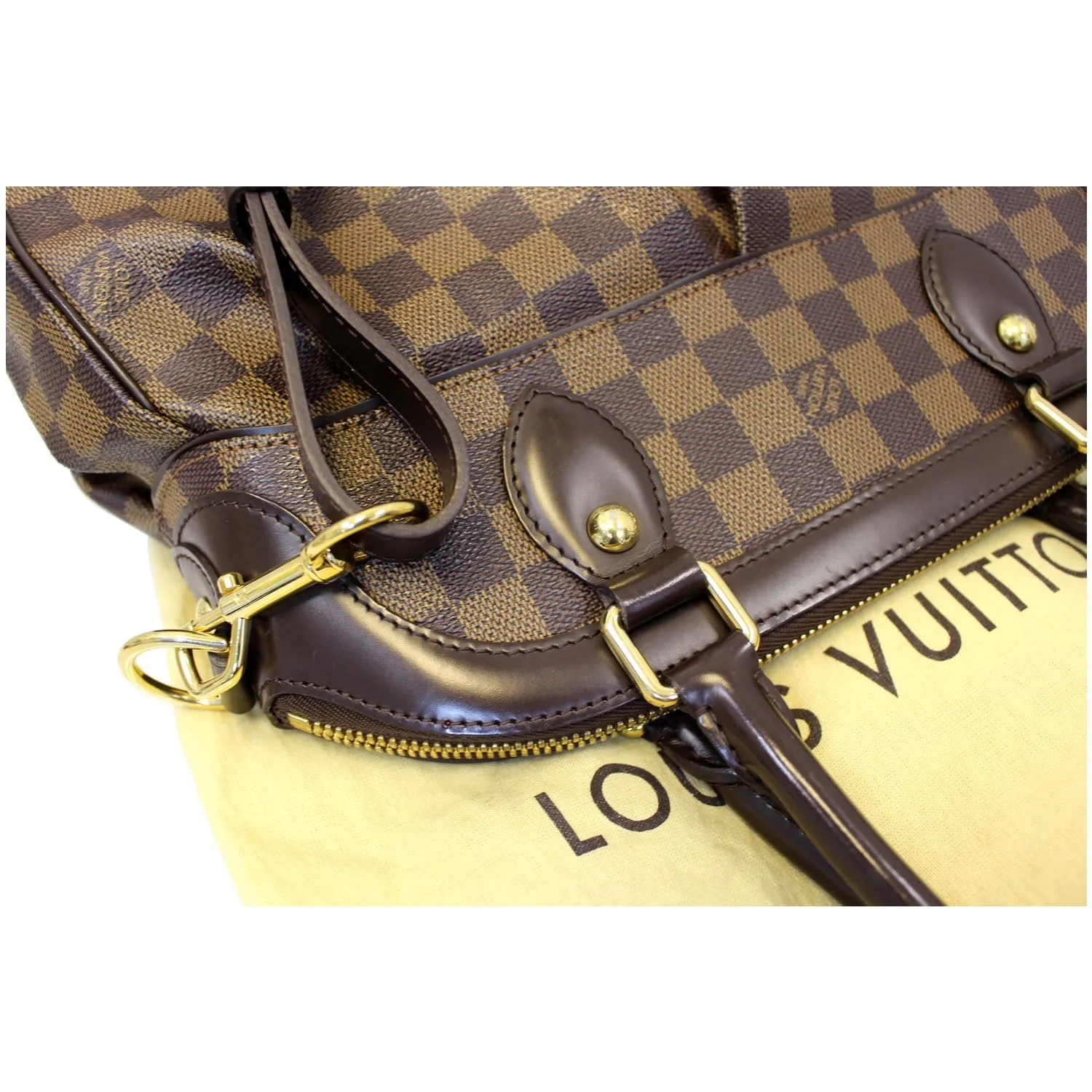 LOUIS VUITTON Trevi PM Damier Ebene Brown Shoulder Bag